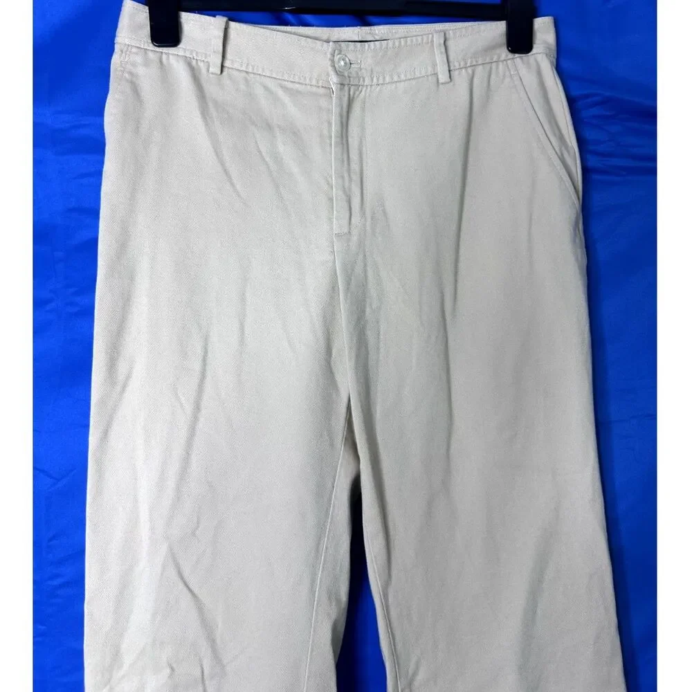 Lauren Ralph Lauren Tan Cotton Pants - 8 Classic Workwear Capsule Office Neutral